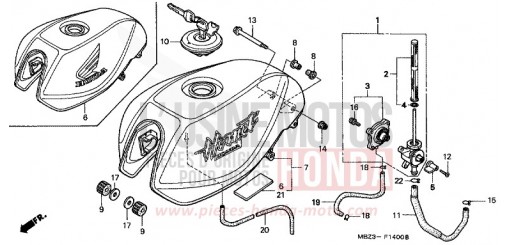 FUEL TANK CB600F21 de 2001